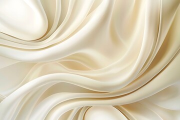 White silk fabric texture background with smooth lines