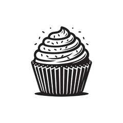 cupcake with cream
