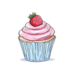 cupcake with cherry