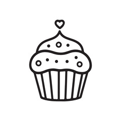 cupcake isolated on white