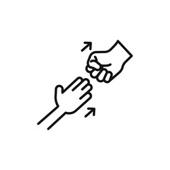 abandonment icon vector line logo art