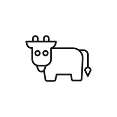 Animal husbandry icon vector line logo art