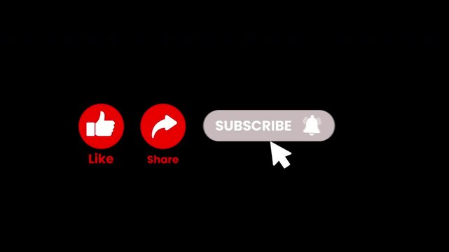 like subscribe and notification with blackscreen and greenscreen animation animated icons , subscribe animation
