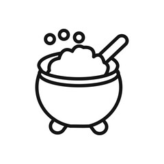 caudron icon vector line logo art