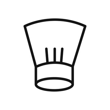 recommend clip art: Chef hat icon vector line logo art