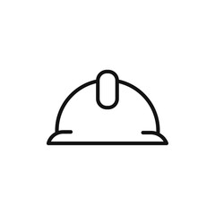 Helmet icon vector line logo art