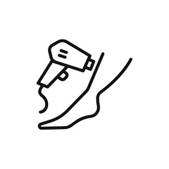 laser dermatology icon vector line logo art