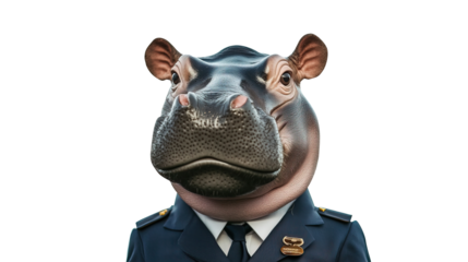 baby hippo dressed