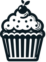 Delicious chocolate chip muffin PNG with transparent background for bakery and dessert design projects