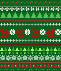 Seamless Christmas Sweater Pattern, Festive Knitted Design, Winter Holiday Background, Colorful Christmas Pattern