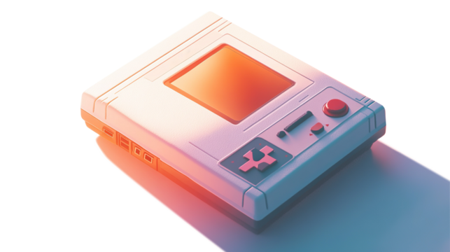 90's gameplay white background