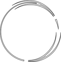 Decorative Round circular banner frames and borders