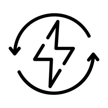 efficent energy use Line Icon