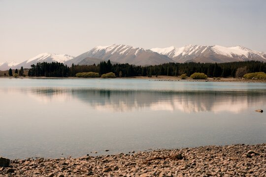 Mount Dobson Reflected in Lake Tekapo: Stunning New Zealand Landscape