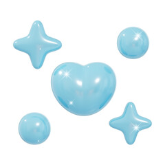 3D Star Shape Baby Boy Character in Natural Colors