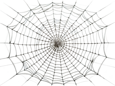 spider web isolated PNG