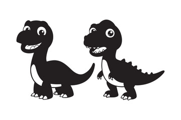 Dinosaurs  Silhouette vector illustration, Dinosaurs  Silhouette, Dinosaurs  Silhouette Bundle 