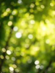 Obraz premium Abstract soft bokeh background created by green foliage, ideal for nature concepts and relaxation, organic, bokeh, serene