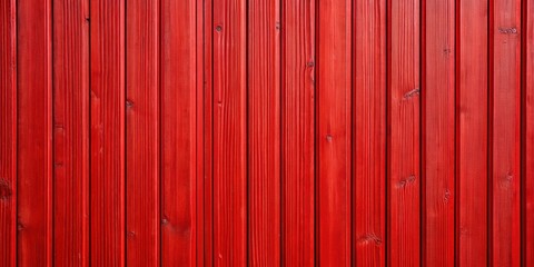 A vibrant red wood plank surface with vertical grain patterns and a slightly textured finish