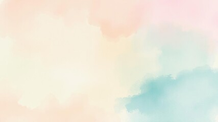 Abstract watercolor background with soft pastel colors blending together seamlessly creating a tranquil and soothing pattern, blending, texture, pastel