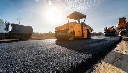 Paving with asphalt improves road safety and durability.  