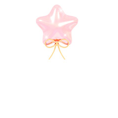 Fototapeta premium 3D Pink and Gold Baloon New Year Celebration Design