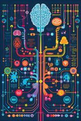 Obraz premium Visualizing Memory Retention with Mnemonic Chains of Associations Tool