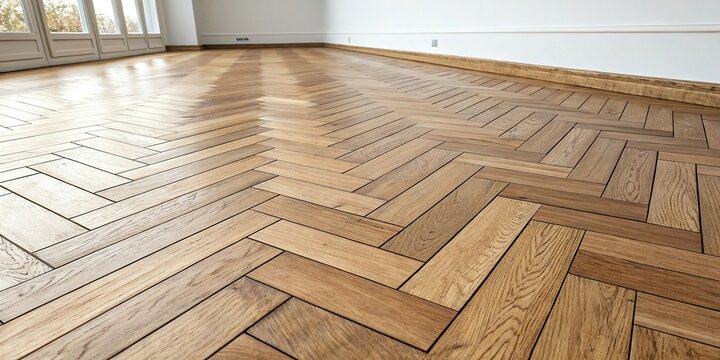 Wooden planks arranged in a herringbone pattern, rustic flooring, dark wood, cabin decor, herringbone pattern