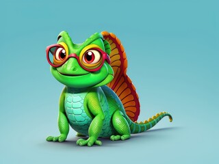 Fototapeta premium 3d frog cartoon