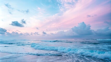 Soft blue pink hue blending with abstract background, creating a dreamy atmosphere, pinks, blues, vibrant hues