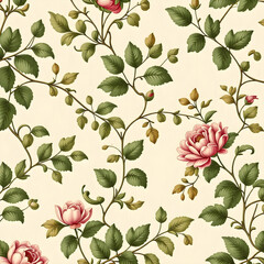 seamless pattern with flowers