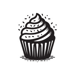 cupcake with cream