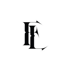 FL monogram logo design letter text name symbol monochrome logotype alphabet character simple logo