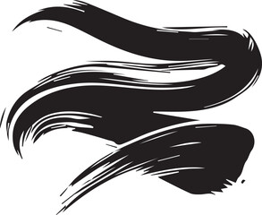 Paint brush silhouette Stroke Vector Design