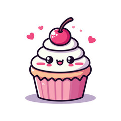 cupcake with cherry