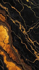 Luxurious gold and black marble textured background with elegant veining, elegant, pattern