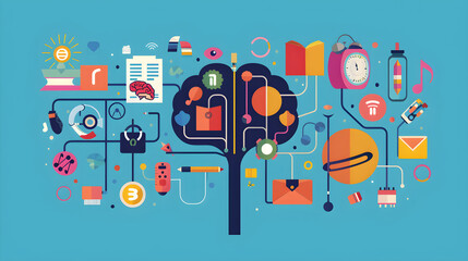 An Illustrative Representation of Diverse Mnemonic Tools to Bolster Memory Recall