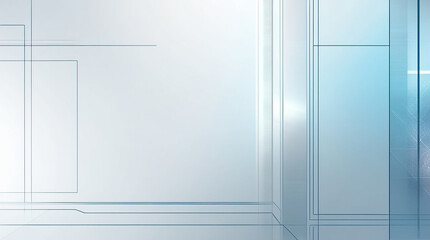 white door in blue room