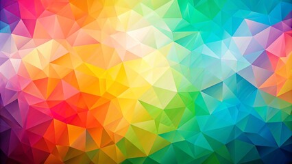 Fototapeta premium Abstract Geometric Mosaic of Vivid Hues, Creating a Dynamic and Eye-Catching Visual Experience