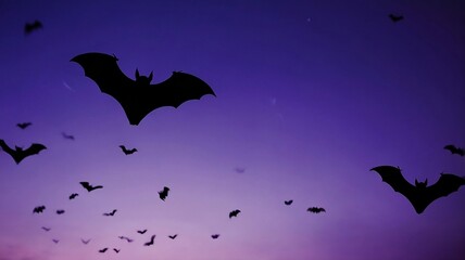 halloween background with bats