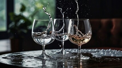 three glasses of wine