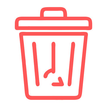 recommend clip art: Recycle Bin icon outline vector art design isolated on a white background, Trash Can outline, trash bin, dust bin, delete icon