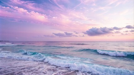 Obraz premium Softly fading gradient of pastel purple pink blue hues, subtle shift, defocused effect