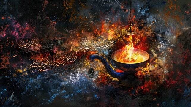 Fire In Islam Calligraphy Islamic Fire Images – Browse 4,304 Stock Photos, Vectors ...