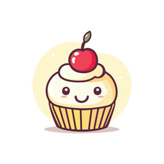 cupcake with cherry