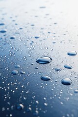 Water droplets on surface
