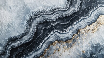 Elegant Abstract Marble Texture with Gold Accents