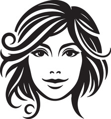 portrait of the girl Face silhouette
