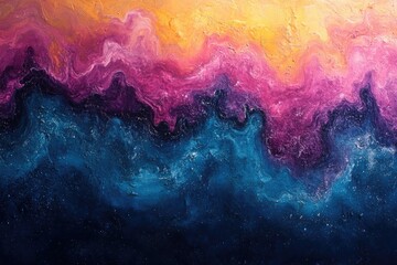 Abstract painting of vibrant colors. Perfect for adding a touch of color and creativity to your project.