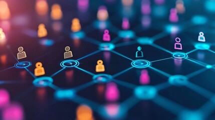 Virtual webinar platform with digital conference interface and interconnected participants